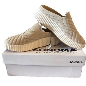 Sonoma Goods For Life Women's Comfort Knit Slip On Shoes Clogs Size 9.5 M *NEW*